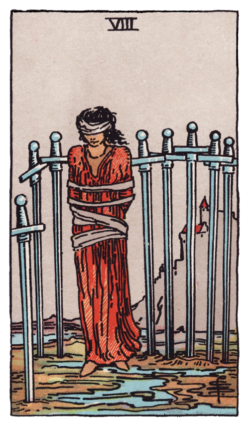 Eight of Swords Tarot Card