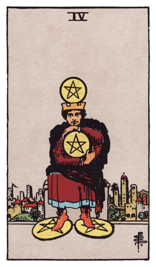 Four of Pentacles Tarot Card