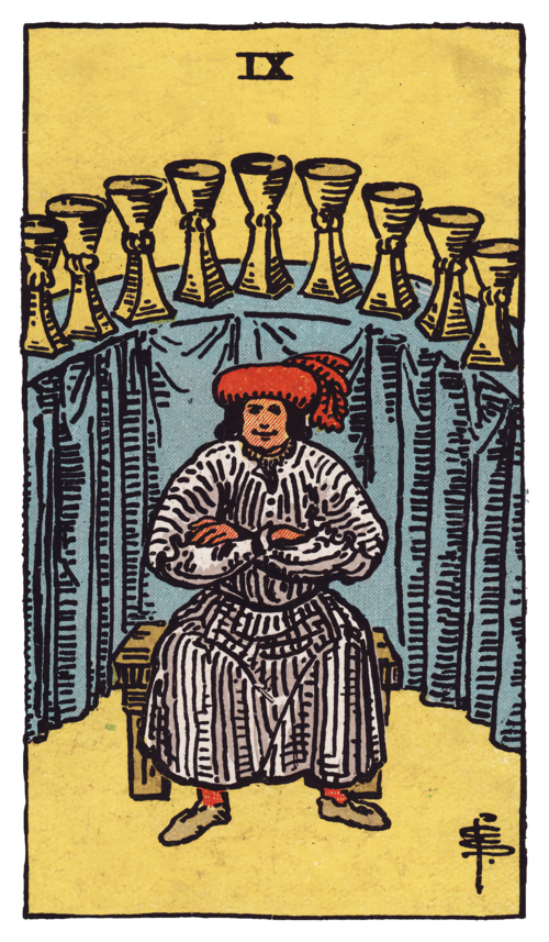 Nine of Cups Tarot Card