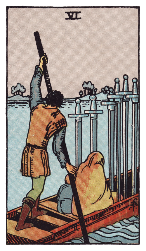 Six of Swords Tarot Card