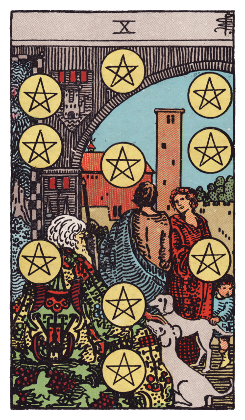 Ten of Pentacles Tarot Card