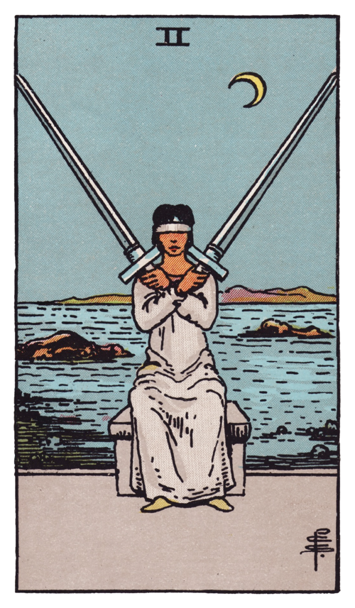 Two of Swords Tarot Card